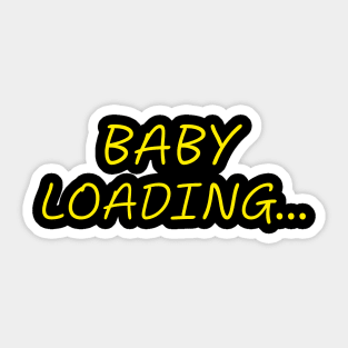 Baby Loading Pregnancy Humor Expecting Parents Funny Sticker